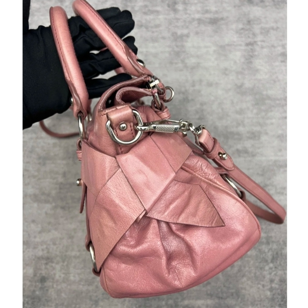 Miu Miu Pink Leather Satchel - Picture 5 of 9